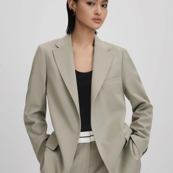 Reiss Whitley Wool Blend Single Breasted Suit Blazer - Picture 5 of 7